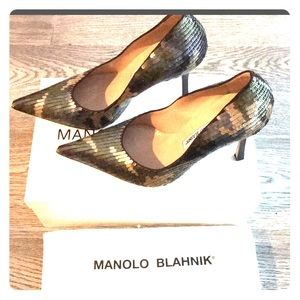 Unforgettable Sequin Manolo Pumps
